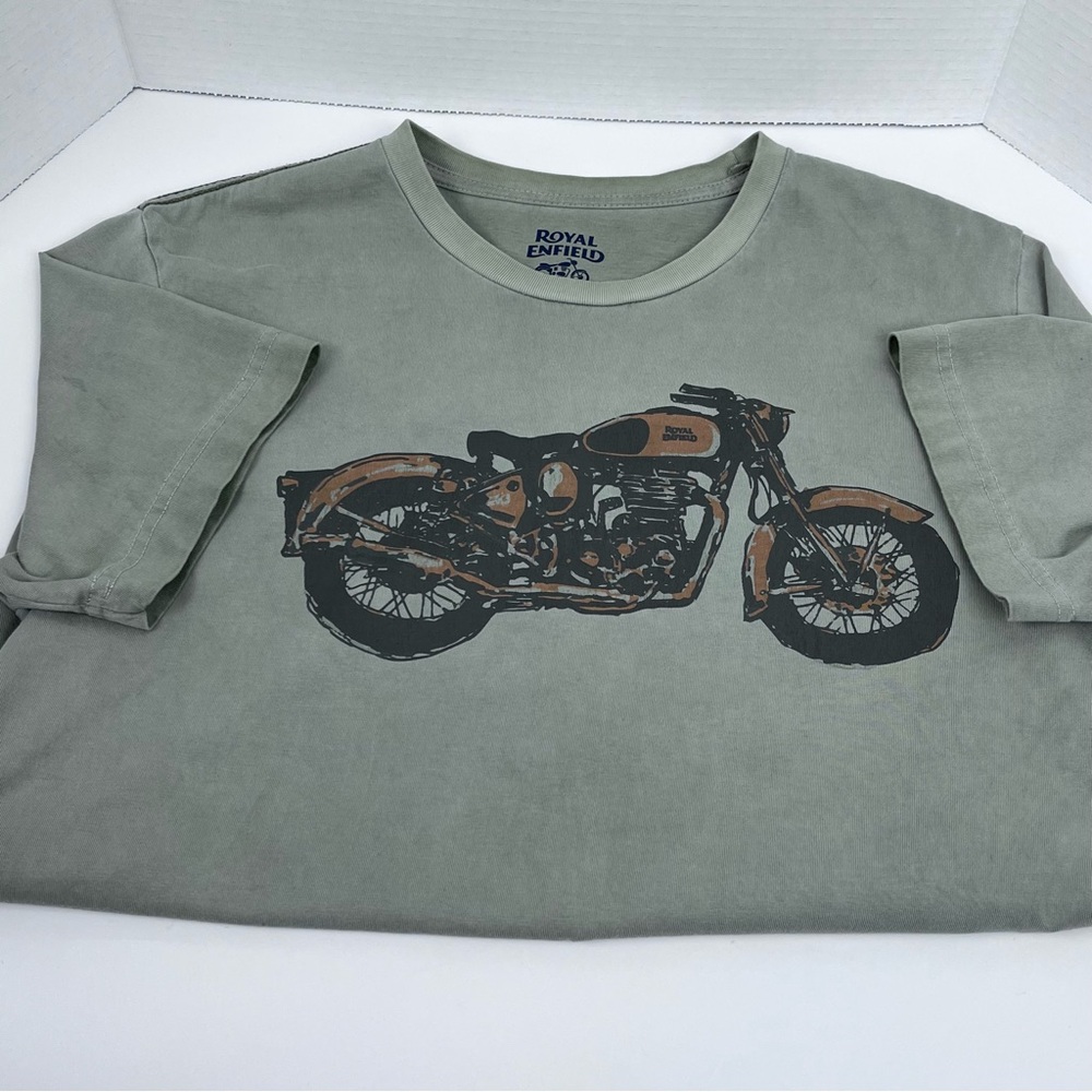 Royal Enfield Men's Cotton Doule Sided Graphic Print Tee Shirt Size XL; British - Picture 7 of 13